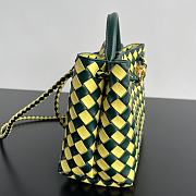 BV Andiamo Handbag Small Green Yellow Adiamo Bag 25x20x10CM  - 2