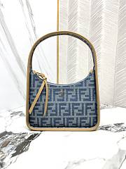 Fendi Mini Fendessence Light blue FF denim fabric mini bag - 1