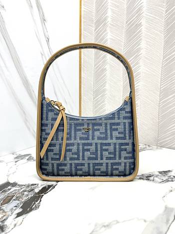 Fendi Mini Fendessence Light blue FF denim fabric mini bag