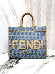 Fendi Sunshine FF Jacquard Medium Top Handle Bag - 1