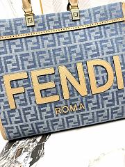 Fendi Sunshine FF Jacquard Medium Top Handle Bag - 6