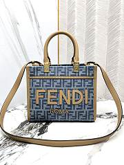 Fendi Sunshine FF Jacquard Small Top Handle Bag - 1