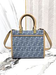 Fendi Sunshine FF Jacquard Small Top Handle Bag - 5