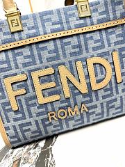 Fendi Sunshine FF Jacquard Small Top Handle Bag - 3