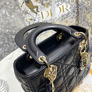 Dior Lady Bag In Black Color - 5