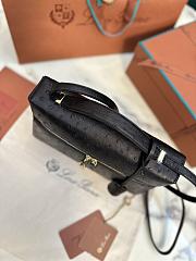 Loro Piana Extra bag 27 Ostrich in black color - 6