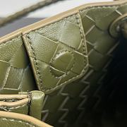 Bottega Veneta Small Parachute Shoulder bag in supple Intrecciato leather kaki - 4