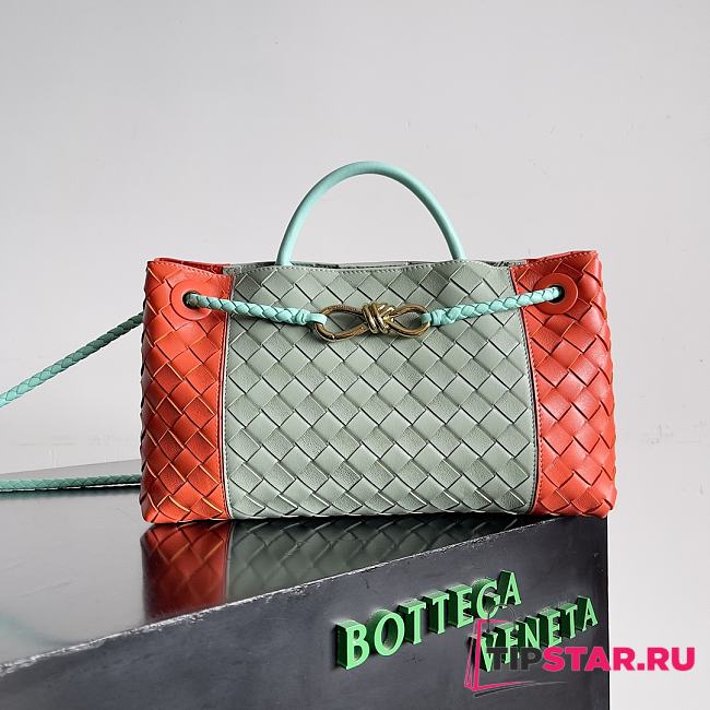 Bottega Veneta Small Andiamo E/W Intrecciato Leather Tote Bag - 1