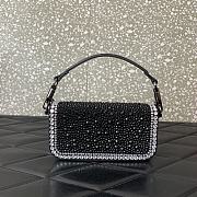 Valentino VLogo Signature small Locò crystal-embellished shoulder bag black - 6