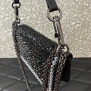 Valentino VLogo Signature small Locò crystal-embellished shoulder bag black - 5