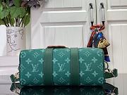 Louis Vuitton Keepall Bandoulière 25 Material Monogram Heritage Canvas Green - 6