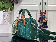 Louis Vuitton Keepall Bandoulière 25 Material Monogram Heritage Canvas Green - 4