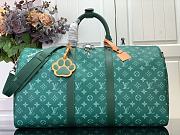 Louis Vuitton Keepall Bandoulière 50 Material Monogram Heritage Canvas Green - 1