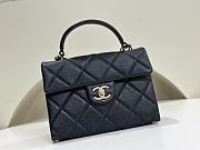 Chanel Mini Flap Bag With Top handle In Black - 1