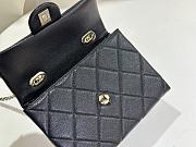 Chanel Mini Flap Bag With Top handle In Black - 3