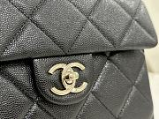 Chanel Mini Flap Bag With Top handle In Black - 2