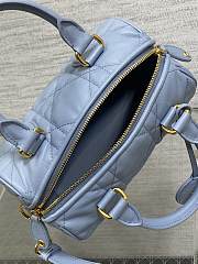 Dior Groove 20 Bag Pale Blue Macrocannage Calfskin - 5