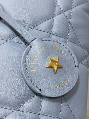 Dior Groove 20 Bag Pale Blue Macrocannage Calfskin - 4