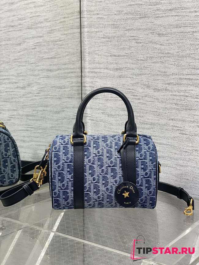 Dior Groove 20 Bag Blue Denim Dior Oblique Jacquard - 1