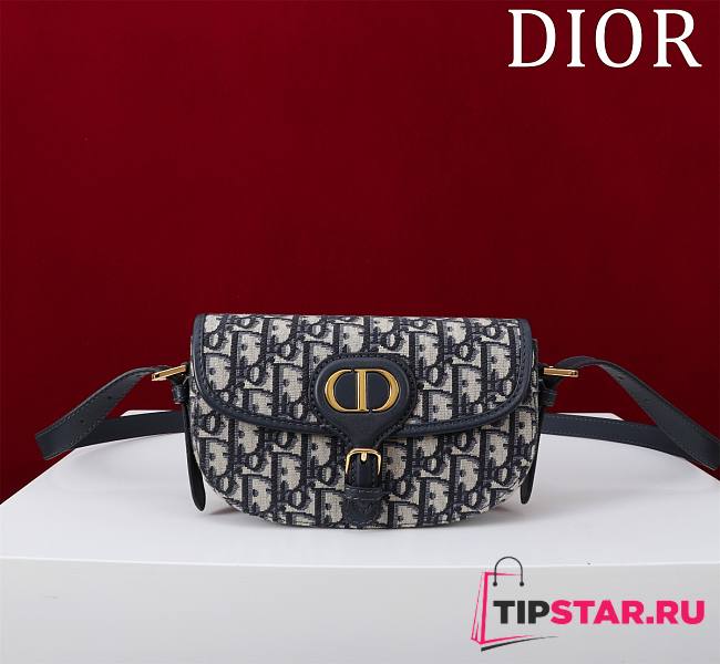 Dior Bobby East-West Bag Blue Dior Oblique Jacquard - 1