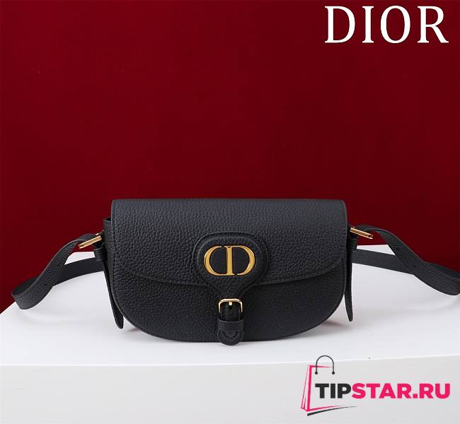 Dior Bobby East-West Bag Black Grained Calfskin - 1