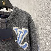 Louis Vuitton Chunky Wool Blend Pullover Gray - 3