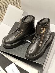 Chanel Women Boots In Black Color - 2