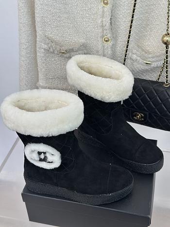 Chanel Women Boots Black Color