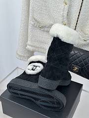 Chanel Women Boots Black Color - 6