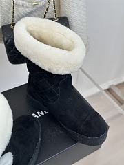 Chanel Women Boots Black Color - 4