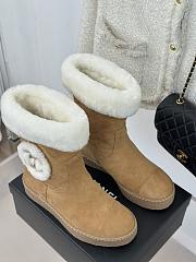 Chanel Women Boots Beige Color - 4