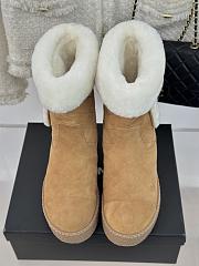 Chanel Women Boots Beige Color - 3