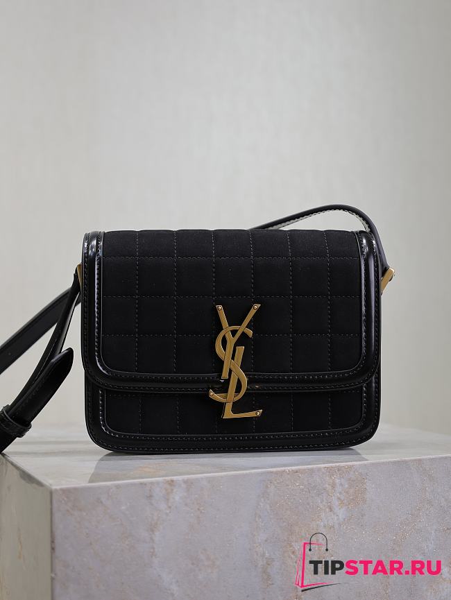 Ysl Solferino Small Satchel In Box Black Color - 1