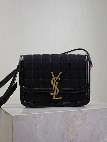 Ysl Solferino Small Satchel In Box Black Color