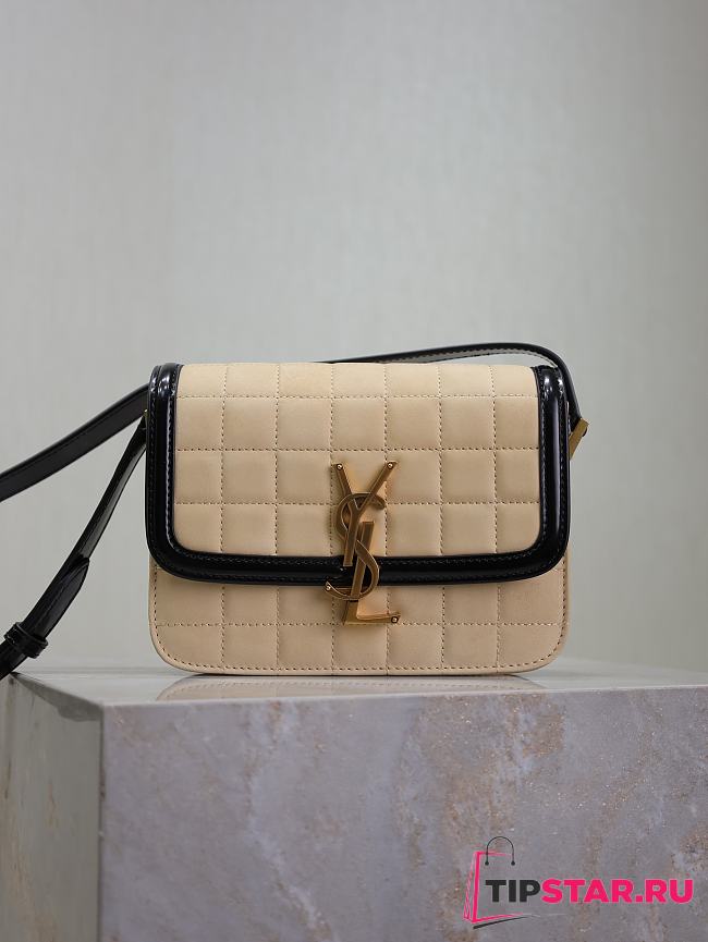 Ysl Solferino Small Satchel In Box Beige Color - 1