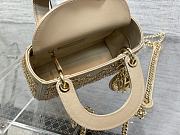 Dior Lady Mini Calf Light Beige - 6