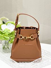 Dior Small C'est Dior Bag CD-Embossed Calfskin Brown - 1