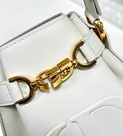 Dior Small C'est Dior Bag CD-Embossed Calfskin White - 6