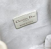 Dior Small C'est Dior Bag CD-Embossed Calfskin White - 5