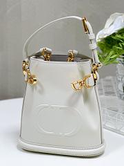 Dior Small C'est Dior Bag CD-Embossed Calfskin White - 3