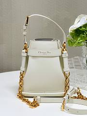 Dior Small C'est Dior Bag CD-Embossed Calfskin White - 4