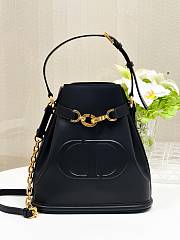 Dior Medium C'est Dior Bag CD-Embossed Calfskin Black - 1