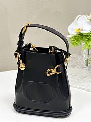 Dior Small C'est Dior Bag CD-Embossed Calfskin Black - 4