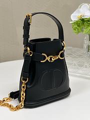 Dior Small C'est Dior Bag CD-Embossed Calfskin Black - 3