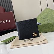 Gucci GG Marmont Wallet In Black Gold Hardware - 1