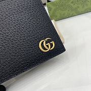 Gucci GG Marmont Wallet In Black Gold Hardware - 3