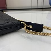 Gucci GG Signature Chain Wallet In Black - 6