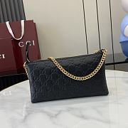 Gucci GG Signature Chain Wallet In Black - 4