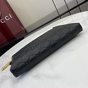 Gucci GG Signature Chain Wallet In Black - 2