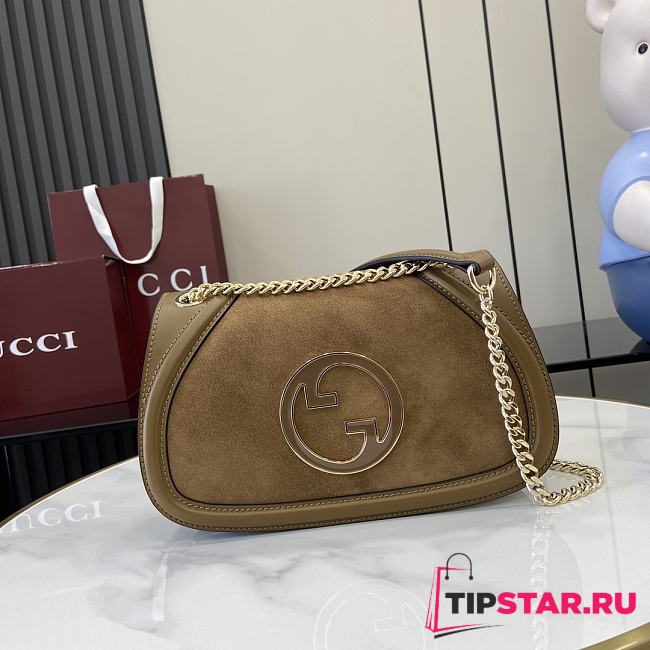 Gucci Blondie small top handle bag in brown - 1